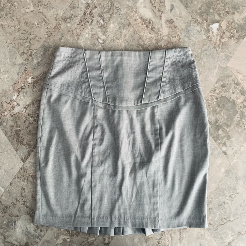 Grey Pencil Skirt